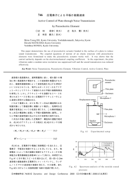 圧電素子による平板の能動遮音 Active Control of Plate