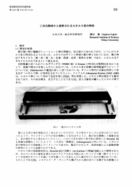 二次元物体から放射されるエオルス音の特性 Research Institute of