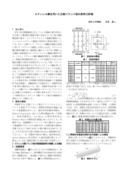 ステンレス鋼を用いた圧縮フランジ板の耐荷力評価