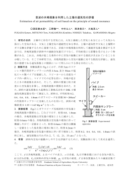 音波の共鳴現象を利用した土壌の通気性の評価 Estimation of air