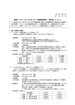 新潟エリアの「おトクなきっぷ」の新商品発売と一部見直しについて
