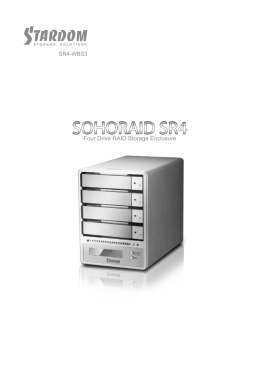 SR4-WBS3 Four Drive RAID Storage Enclosure - Data