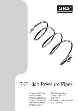 SKF High Pressure Pipes