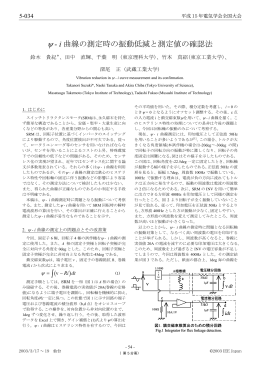 &psi; - i 曲線の測定時の振動低減と測定値の確認法 &int;