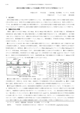 液状化地盤の流動により杭基礎に作用する外力の評価法