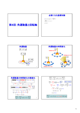 第8回：角運動量と回転軸