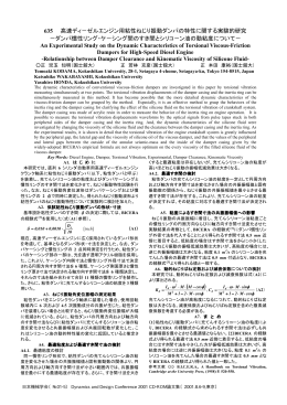 635 高速ディ－ゼルエンジン用粘性ねじり振動ダンパの