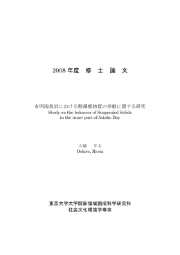 2008 年度 修 士 論 文