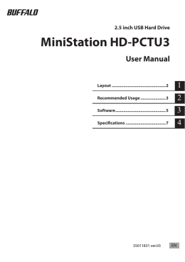 MiniStation HD-PCTU3 User Manual