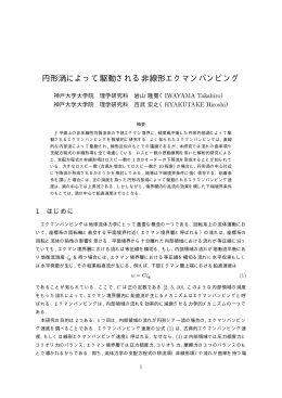 円形渦によって駆動される非線形エクマンパンピング