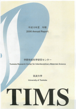 平成 18 年度 年報 2006 Annual Report 学際物質科学研究センター