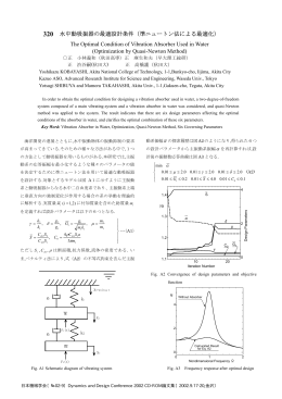水中動吸振器の最適設計条件（準ニュートン法による