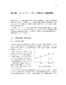 第3章 シュレディンガー方程式と波動関数