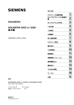 プログラミングマニュアル - 基本編 - Industry Support Siemens