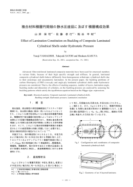 複合材料積層円筒殻の静水圧座屈に及ぼす積層構成効果