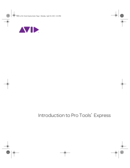 Introduction to Pro Tools Express