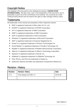 Copyright Notice Trademarks Revision History
