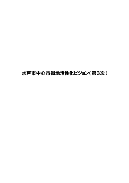 水戸市中心市街地活性化ビジョン（第3次）（PDF形式：12542KB）
