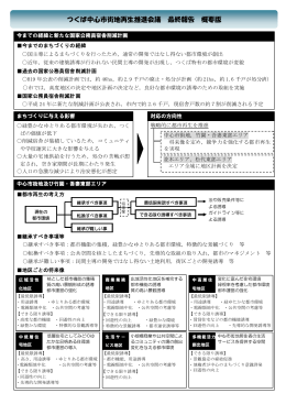 つくば中心市街地再生推進会議 最終報告 概要版