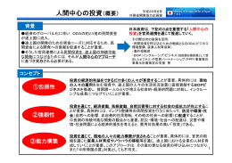 人間中心の投資（概要）