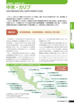 地域別取り組み 中米・カリブ（国際協力機構年報 2014）（PDF
