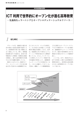 ICT 利用で世界的にオープン化が進む高等教育