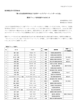 「第 5 回全国高等学校女子合同チームラグビーフットボール大会」 関東