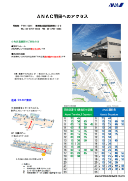 ANAC羽田へのアクセス