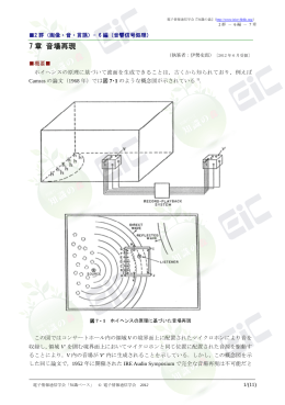 7 章 音場再現 - 電子情報通信学会知識ベース ｜トップページ