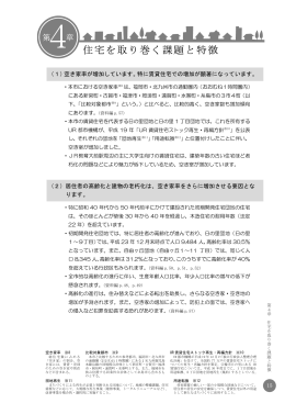 （1）空き家率が増加しています。特に賃貸住宅での増加が顕著