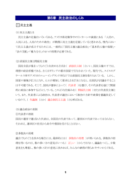第6章 民主政治のしくみ