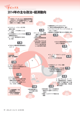 2014年の主な政治・経済動向
