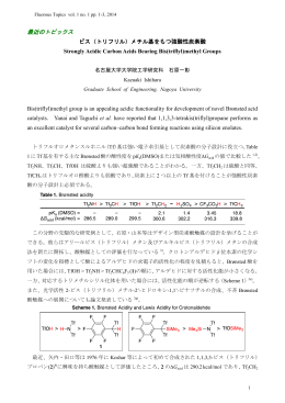 メチル基をもつ強酸性炭素酸 Strongly Acidic Carbon Acids Bearing