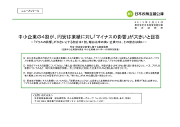 円安・原油安の影響に関する調査結果（PDFファイル