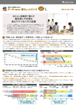親世帯と子世帯を 温もりでつなぐガス設備