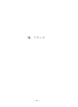 Ⅶ．フランス
