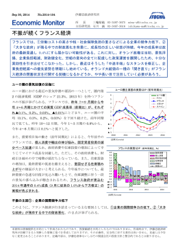 不振が続くフランス経済