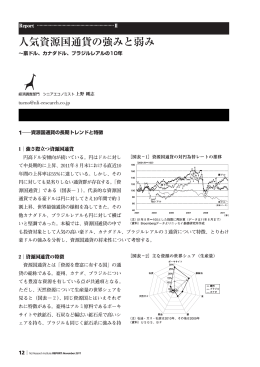 人気資源国通貨の強みと弱み