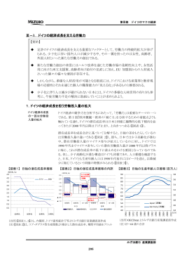 295 Ⅲ－3． ドイツの経済成長を支える労働力 1．ドイツの経済成長を