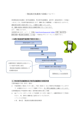 ・製造販売後調査の依頼について・
