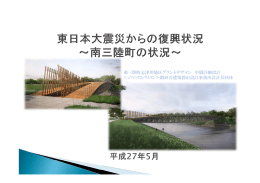 南三陸町志津川地区グランドデザイン 中橋詳細設計 ﾊﾟｼﾌｨｯｸｺﾝｻﾙﾀﾝﾂ