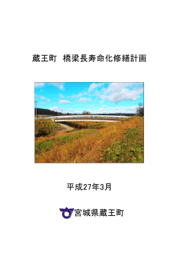 蔵王町橋梁長寿命化修繕計画書（PDF）