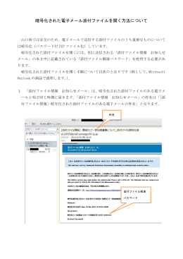 暗号化された添付ファイルを開く方法 (PDF : 717KB)