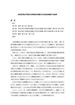 渋谷区男女平等及び多様性を尊重する社会を推進する条例（PDF）