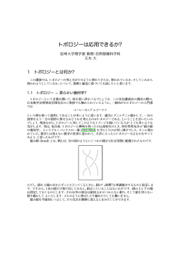 玉木 大 「トポロジーは応用できるか？」