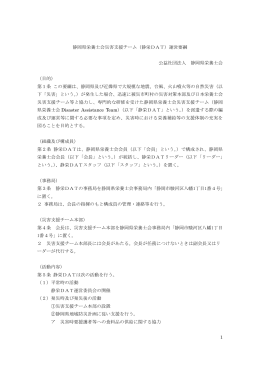 1 静岡県栄養士会災害支援チーム（静栄DAT）運営要綱 公益社団法人