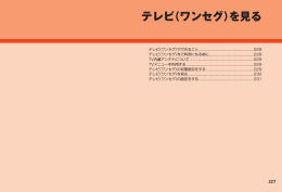 テレビ（ワンセグ）を見る