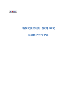 地図で見る統計（統計 GIS） 印刷用マニュアル