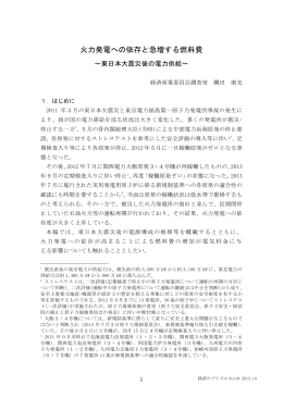 火力発電への依存と急増する燃料費