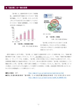 道の駅の一層の活用 - 一般財団法人 日本みち研究所 RIRS ホームページ